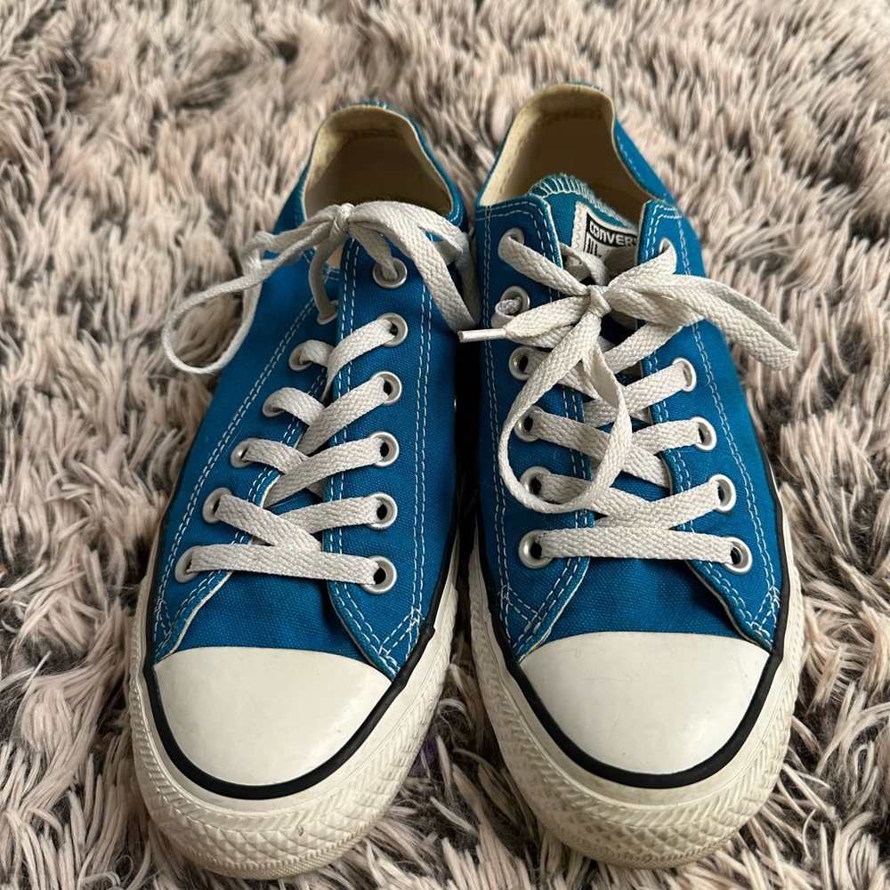 Turquoise Converse All-Stars M-6 / W-8 EUC